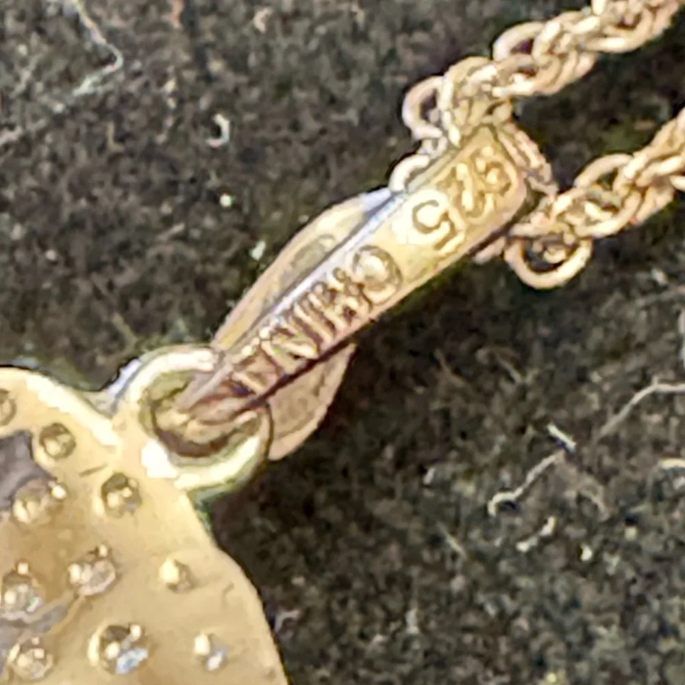 Sterling Silver and Diamond Wing Pendant Necklace - Picture 12 of 12